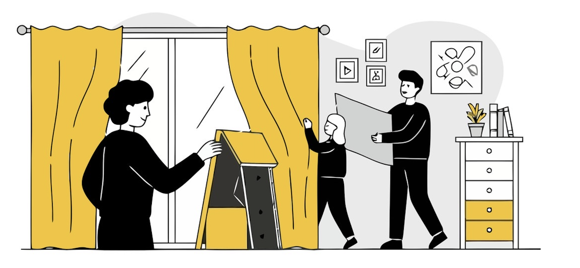 カーテンレール取付