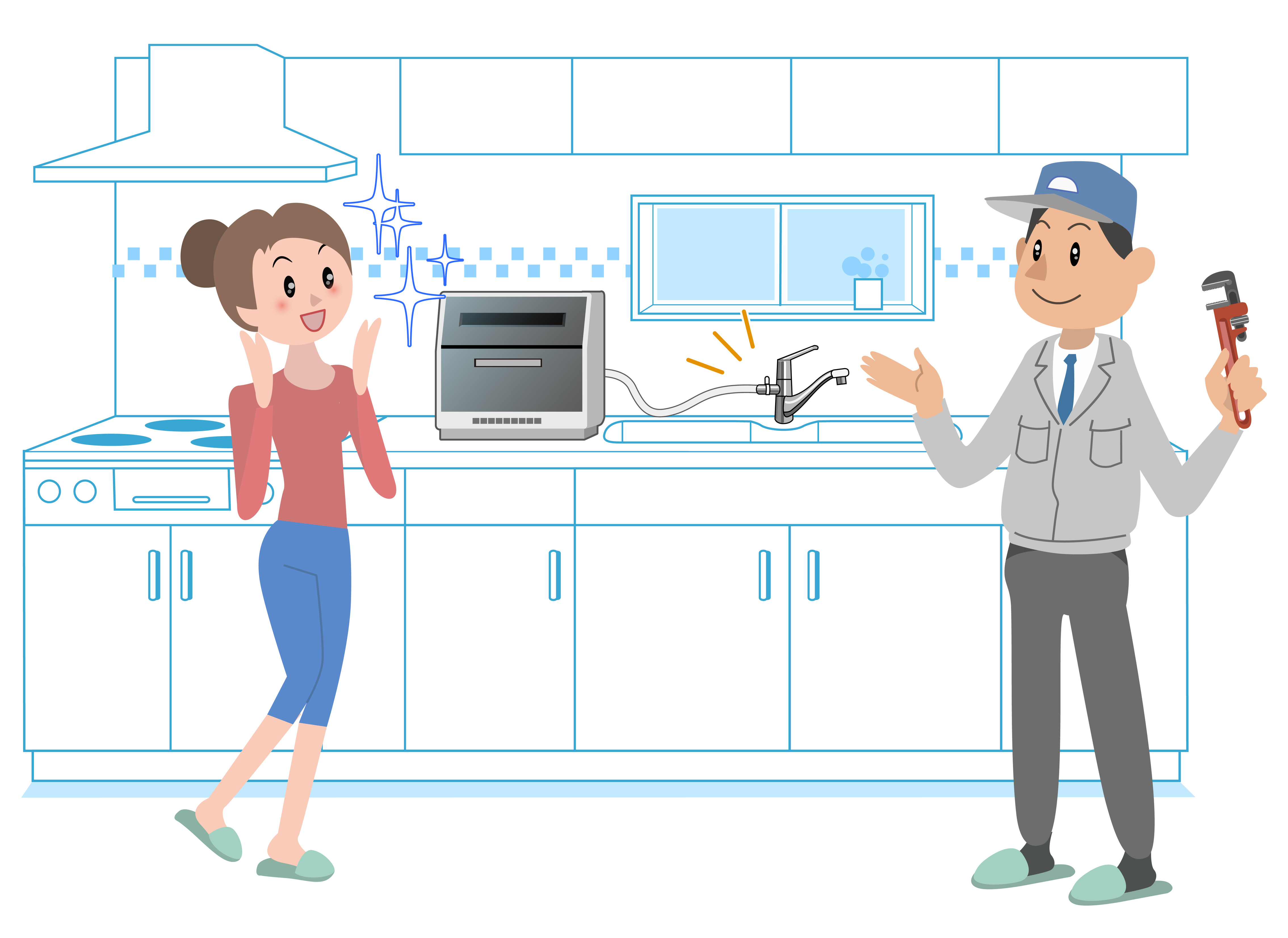 キッチン設備の取り付け